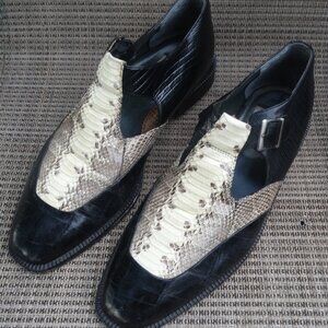 Marco Vicci Men's ANTONIO Dress Shoes Size 10M Genuine Snake Leather